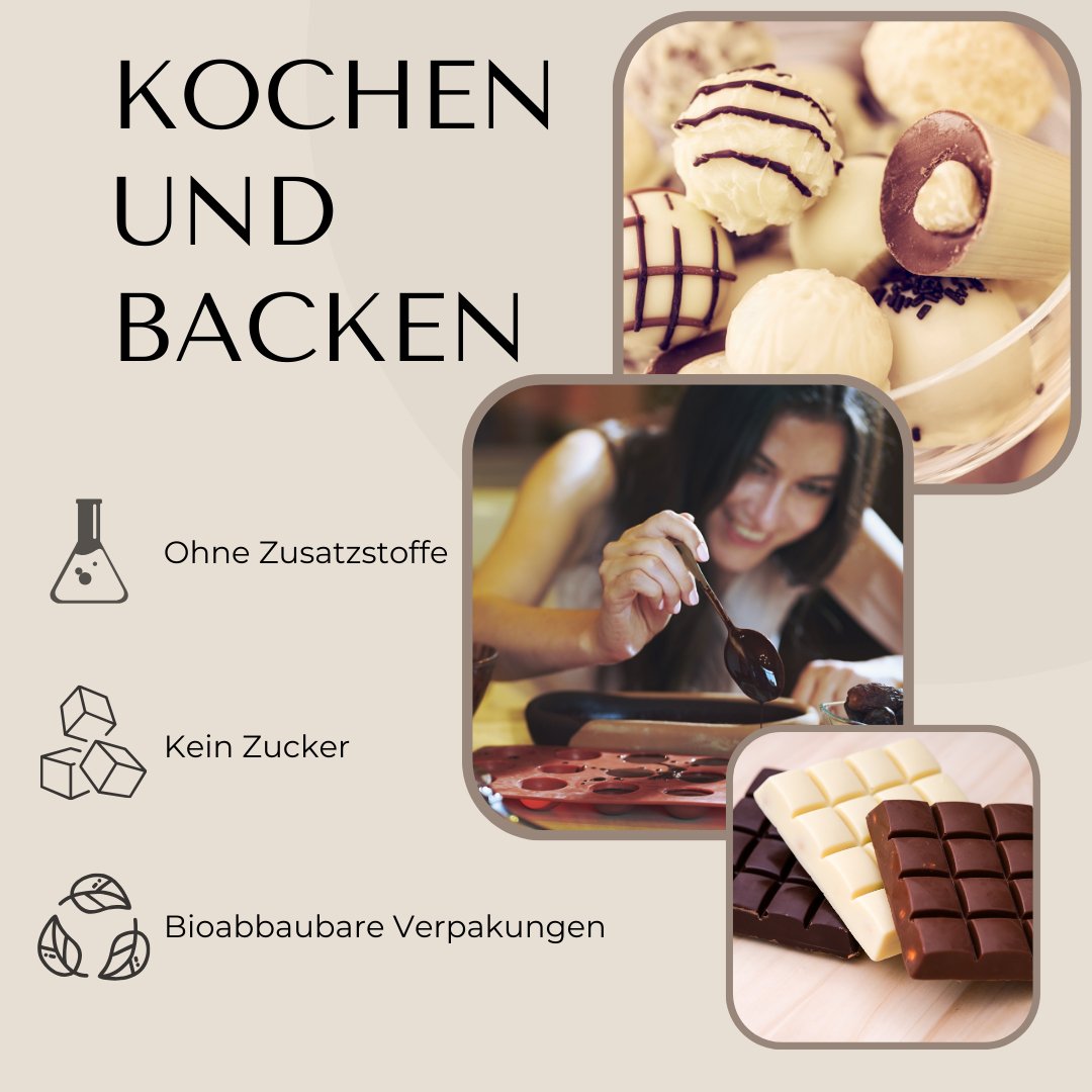Kakaobutter - Pure Xocolate - Nahrungsmittel, Getränke & Tabak - Kakaobutter