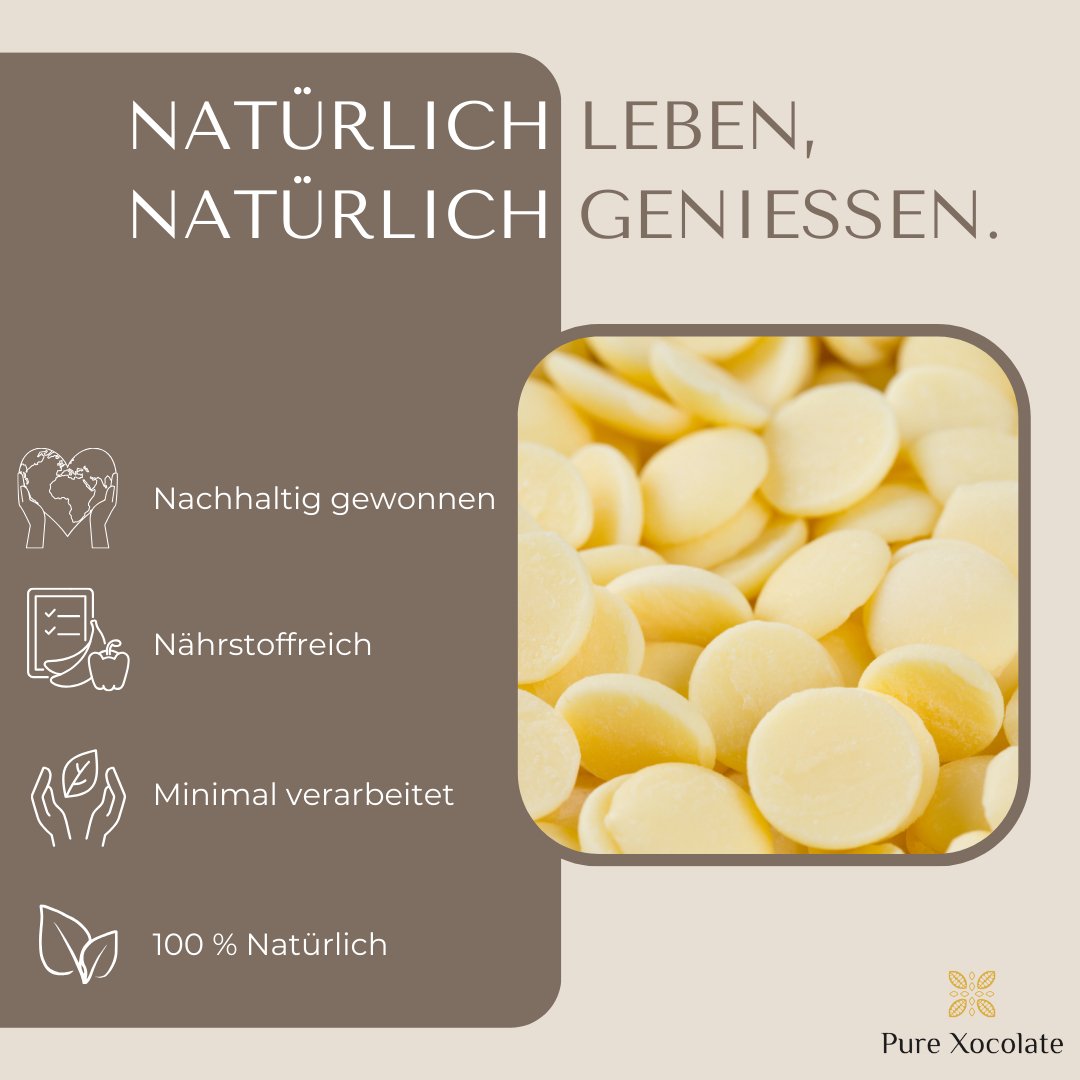 Kakaobutter - Pure Xocolate - Nahrungsmittel, Getränke & Tabak - Kakaobutter