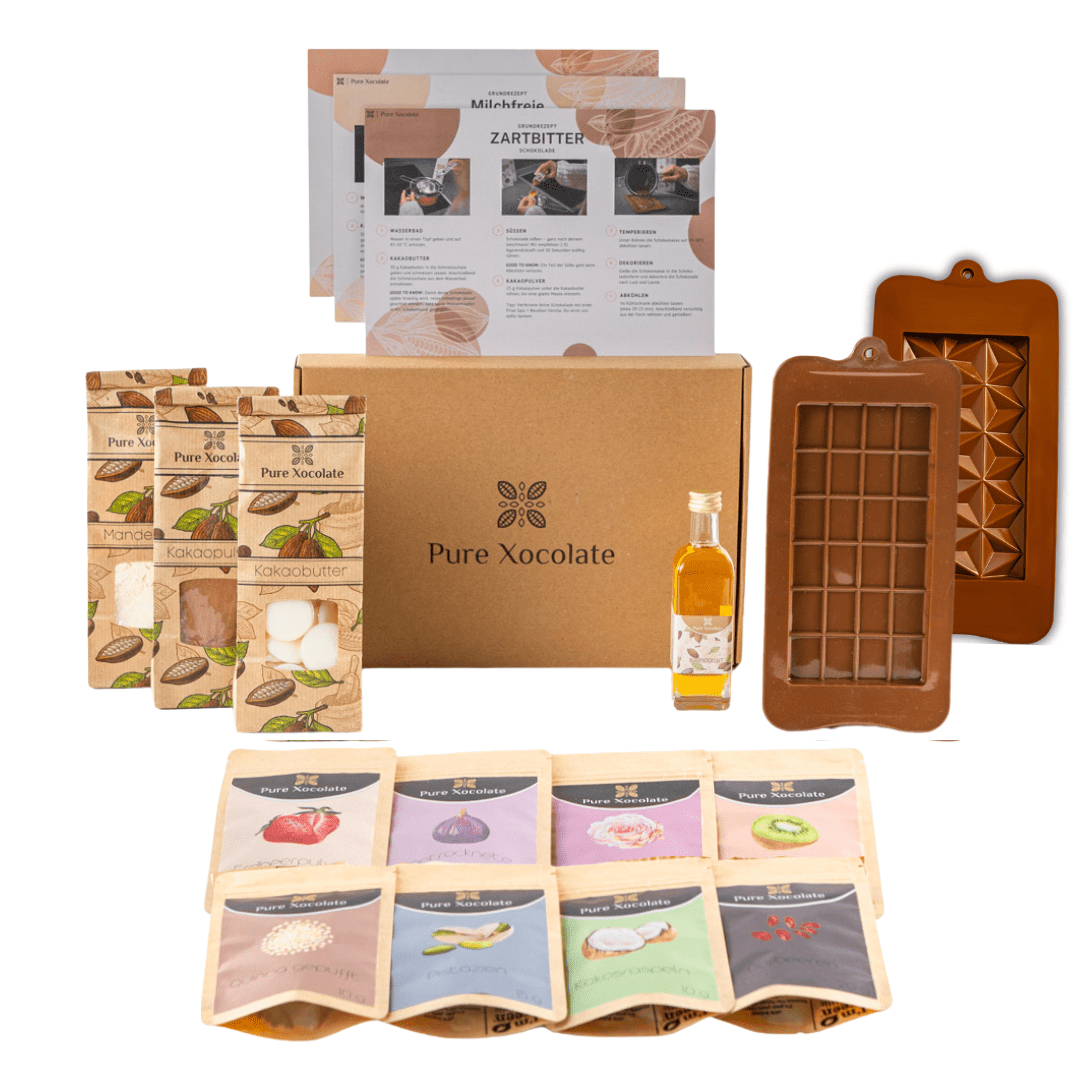Schokoladen DIY - Set (M) - Pure Xocolate - DIY - Set Geschenk - Set - Schokoladen DIY - Set (M)