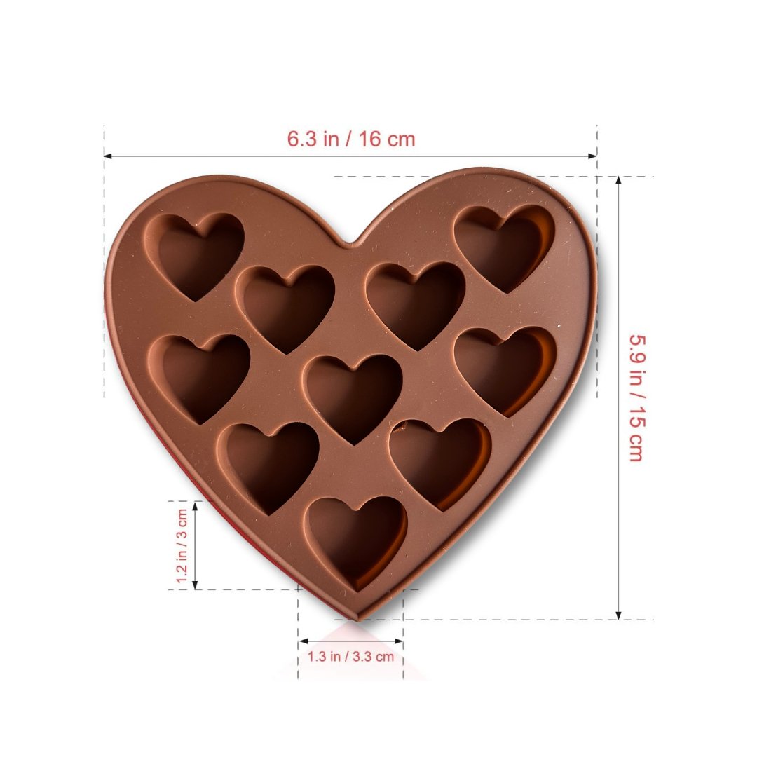 Silikonform (Herz-Pralinen) - Pure Xocolate - Silikonform - Silikonform (Herz-Pralinen)