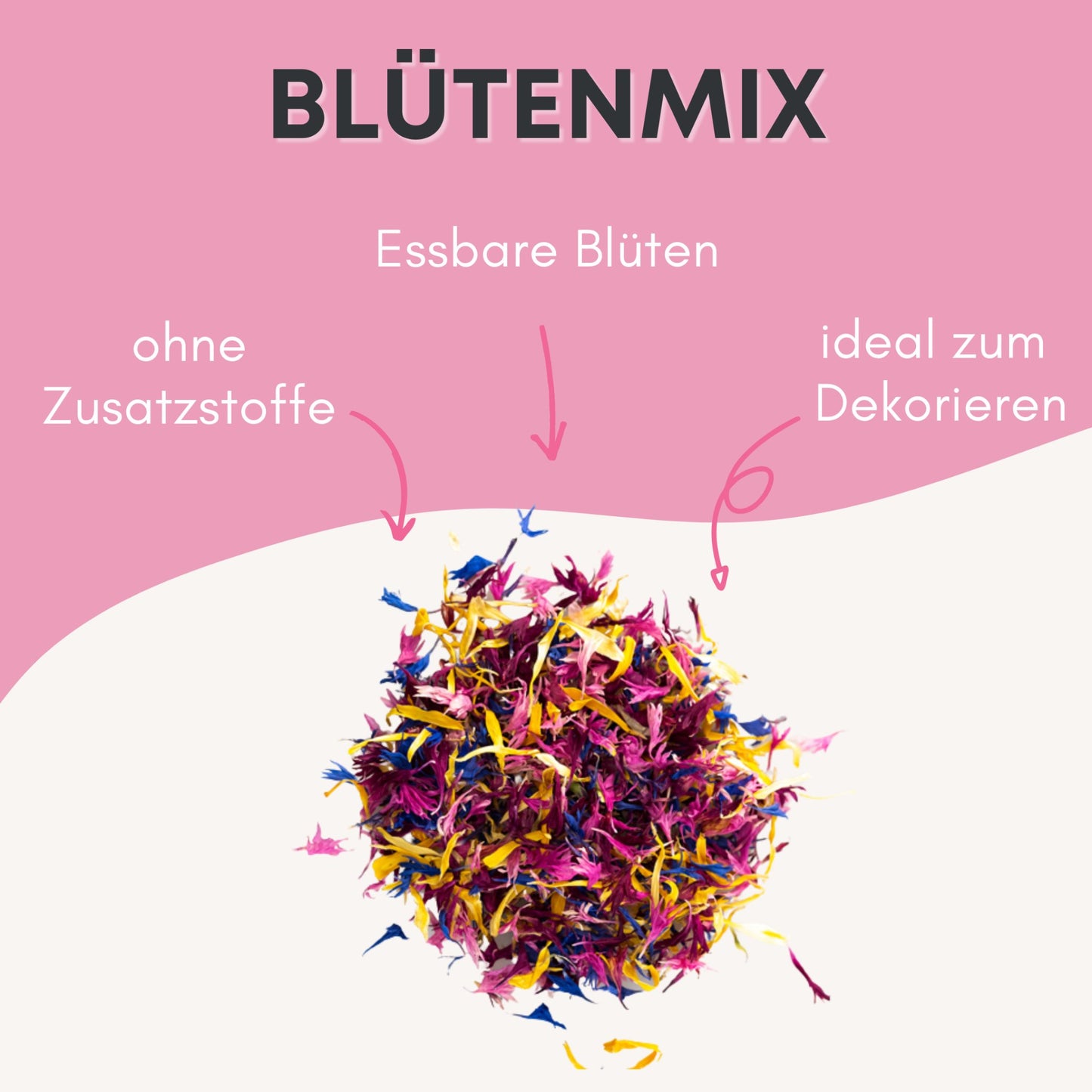 Blütenmix Topping - Pure Xocolate - Nahrungsmittel, Getränke & Tabak - Blütenmix Topping