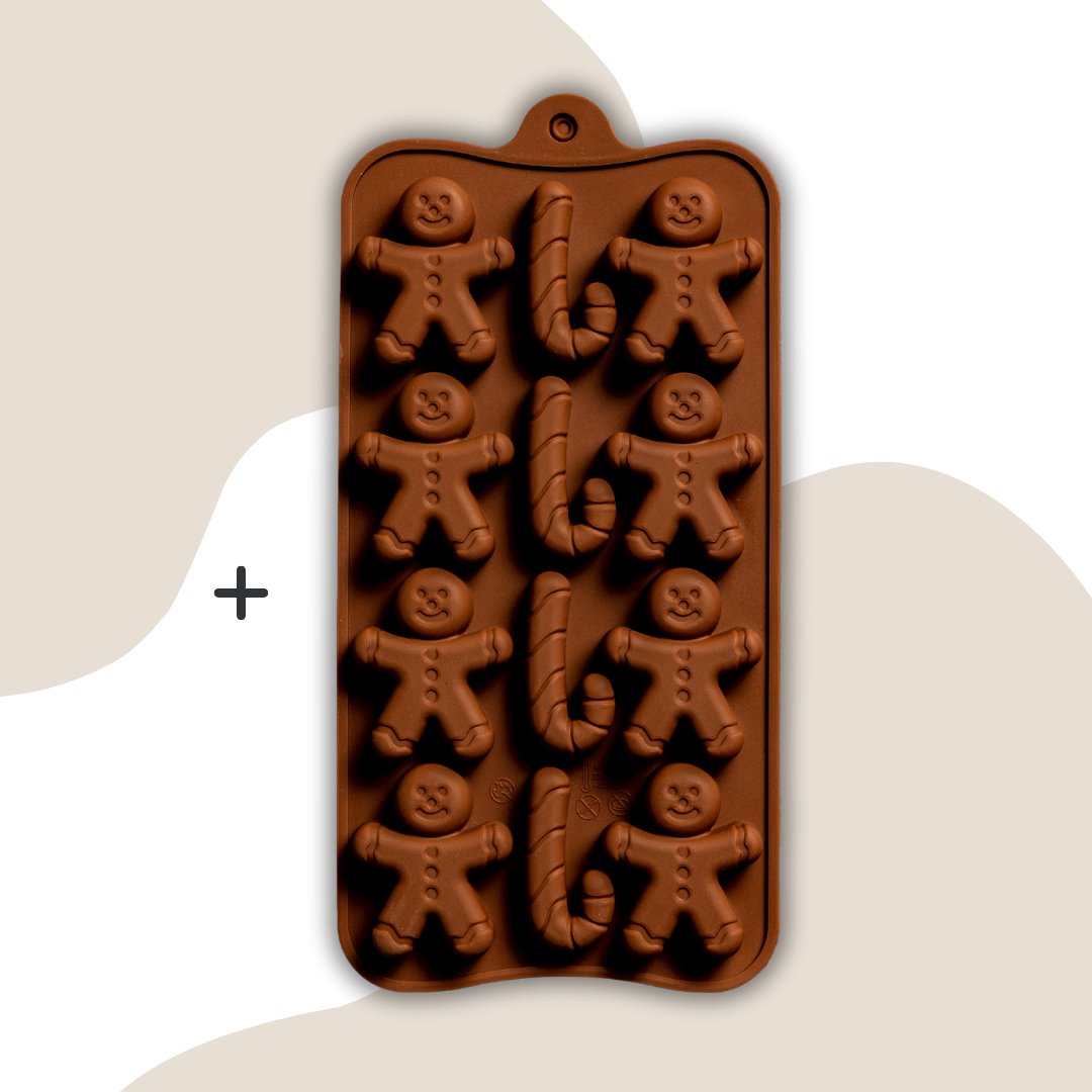 Weihnachtspralinen: Schokoladen Set (L) - Pure Xocolate - DIY-Set Geschenk-Set - Weihnachtspralinen: Schokoladen Set (L)