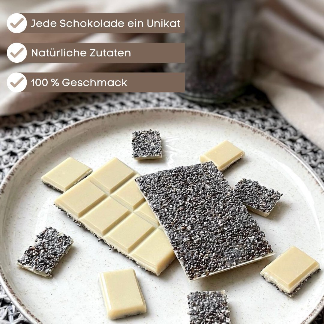 Weihnachtspralinen: Schokoladen Set (L) - Pure Xocolate - DIY-Set Geschenk-Set - Halloween Schokoladen selber machen Set -