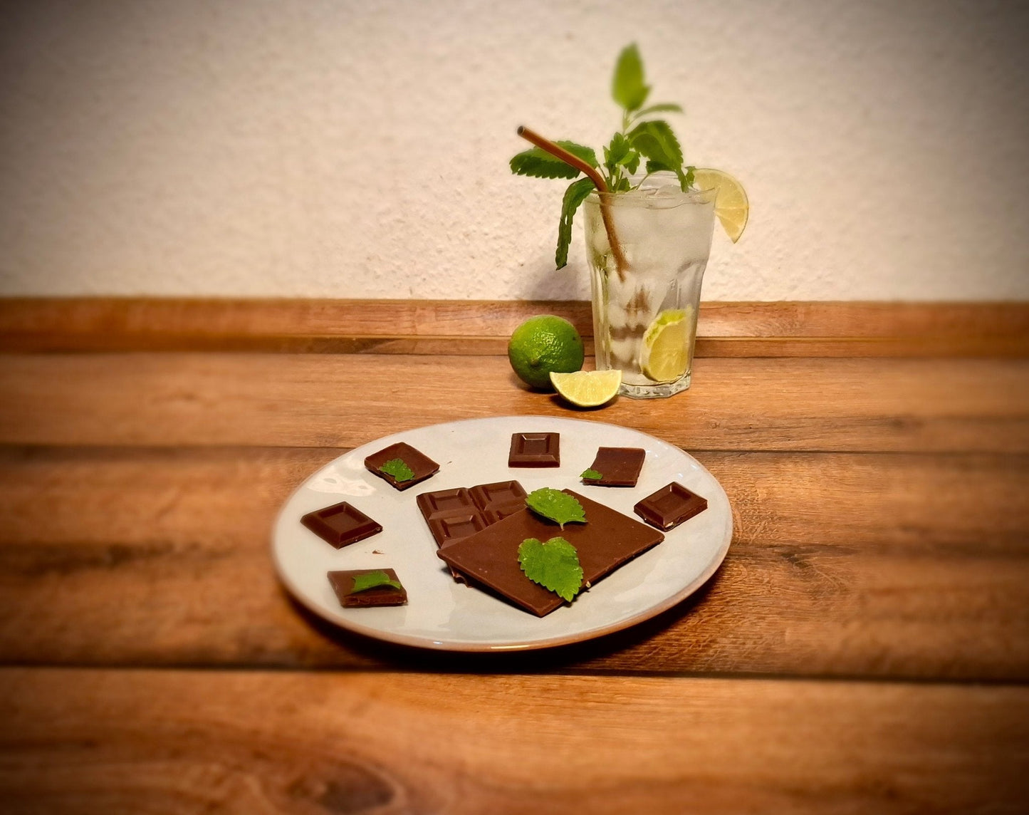 Erfrischend vegane Mojito-Tafel selber machen - Cocktail-Schokoladen No. 1 - Pure Xocolate