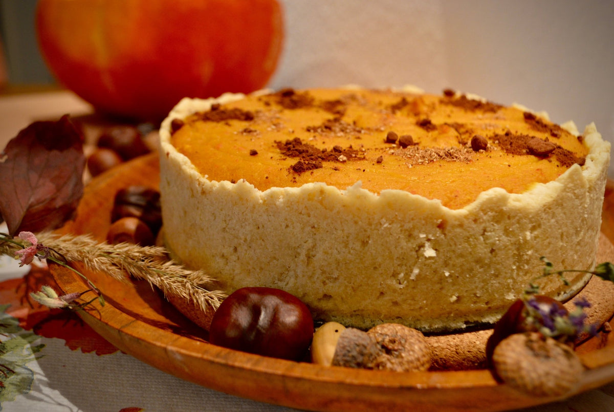 Erntezeit - der Herbst ist da! So zauberst Du einen veganen Kürbiskuchen - Pure Xocolate
