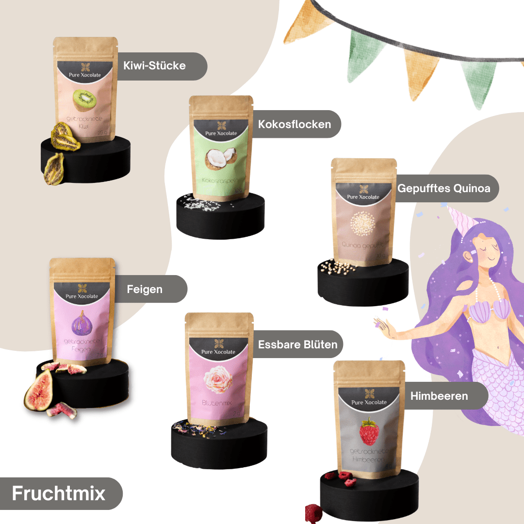 4er - Partyset für Kinder Schokolade selber machen (Einhorn) - Pure Xocolate - Kindergeburtstag - Set - 4er - Partyset für Kinder Schokolade selber machen (Einhorn)