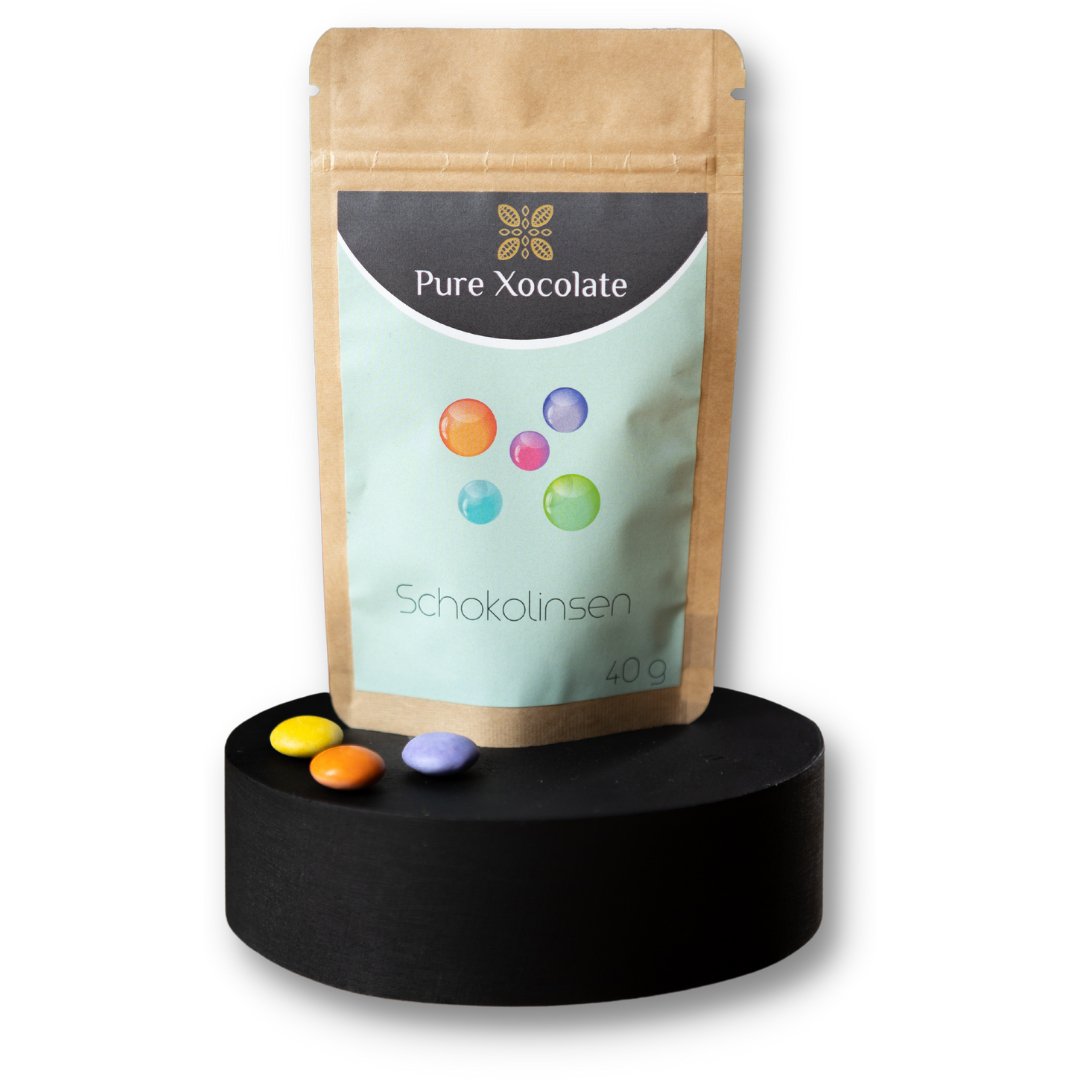 Schokolinsen Topping - Pure Xocolate - Nahrungsmittel, Getränke & Tabak - Schokolinsen Topping