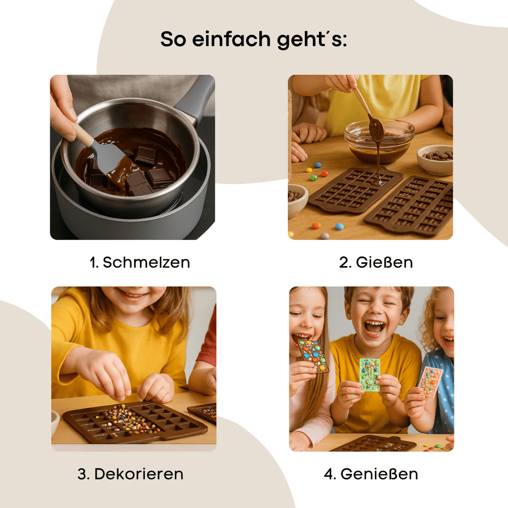 
                  
                    SchokoZauber – DIY - Set für 1 - 2 Kinder - Pure Xocolate - Kindergeburtstag - Set - SchokoZauber – DIY - Set für 1 - 2 Kinder
                  
                