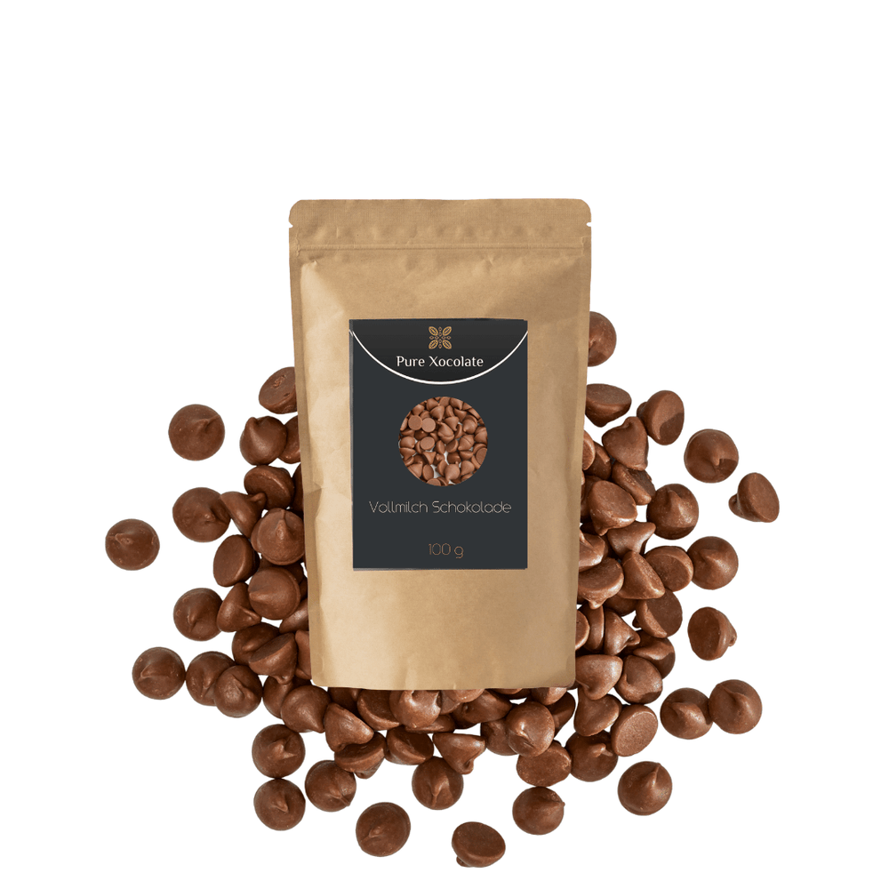 
                  
                    Vollmilch Schokoladendrops - Pure Xocolate - Nahrungsmittel, Getränke & Tabak - Vollmilch Schokoladendrops
                  
                