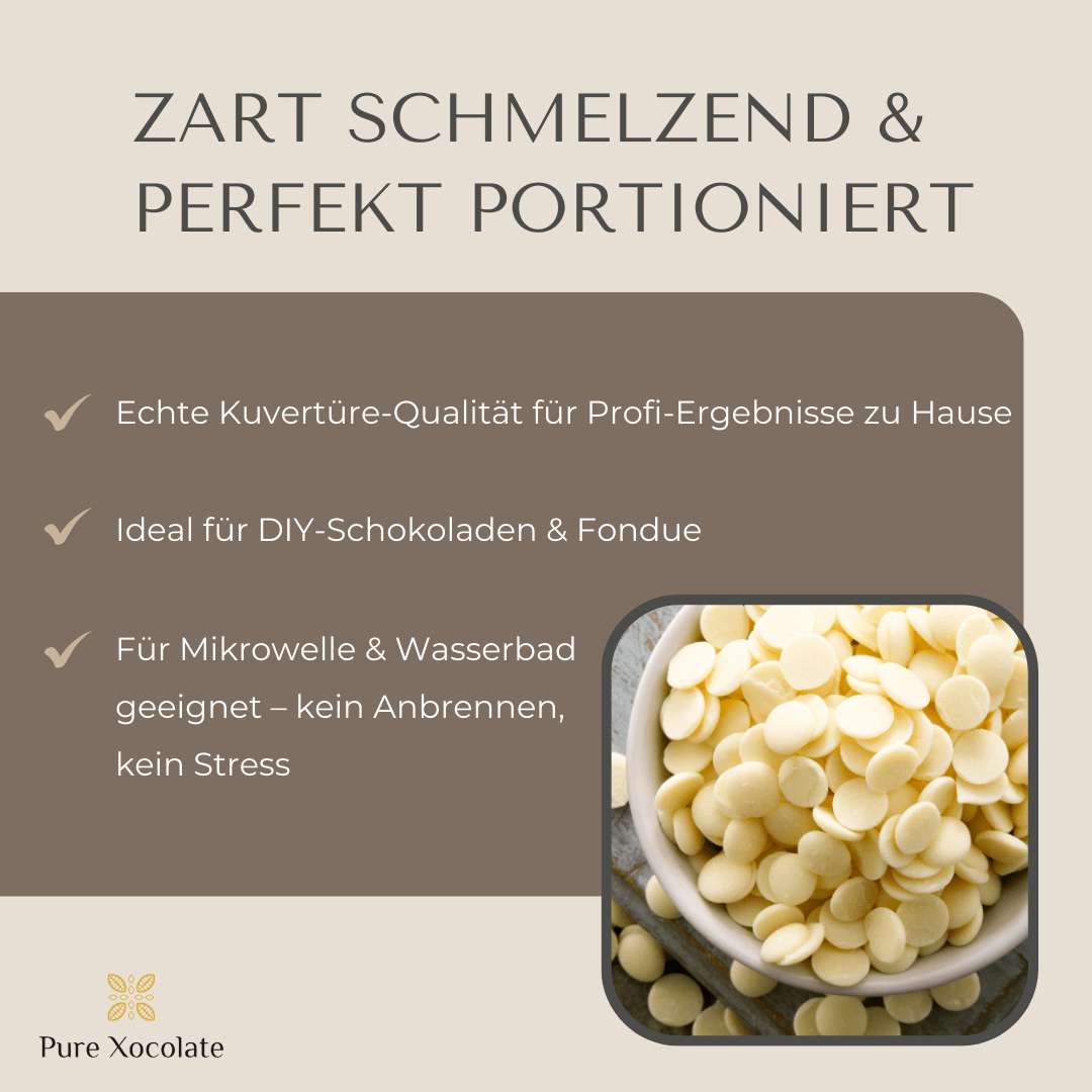 
                  
                    Weiße - Schokoladendrops - Pure Xocolate - Nahrungsmittel, Getränke & Tabak - Weiße - Schokoladendrops
                  
                