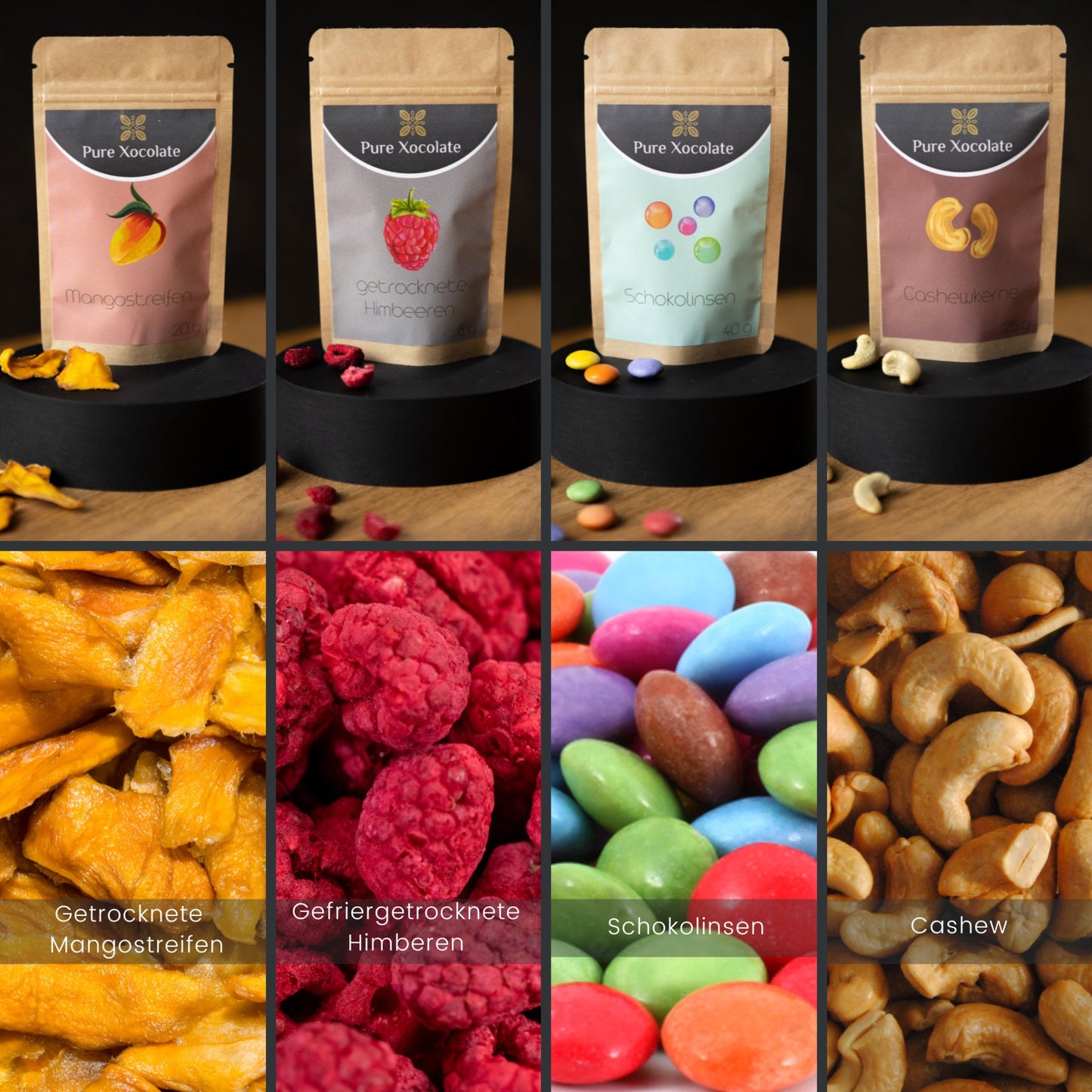 Deko Toppings - 12er-Set - Pure Xocolate - Nahrungsmittel, Getränke & Tabak -