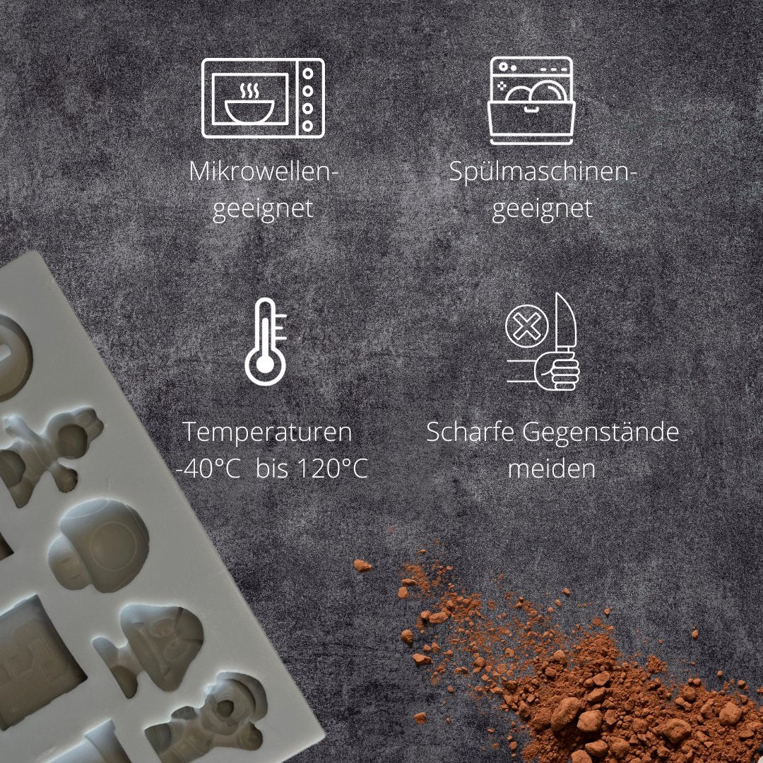 Silikonform (Gamer-Schokoladenpralinen) - Pure Xocolate - Silikonform - Silikonform (Gamer-Schokoladenpralinen)